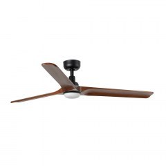 Ανεμιστήρας Heywood L 33809-1TW D130cm 3 Blades LED 10W 2700/ 4000/ 6000K 480lm Black -Dark Oak Faro Barcelona