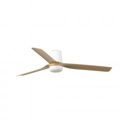 Ceiling Fan Punt Tub M 33829-1TW D130cm LED 18W 3000/ 4200/ 6500K 678lm White Faro Barcelona