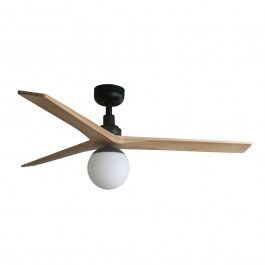 Ceiling Fan Klim M 34283-11L 1xE27 D125cm Black-Light Oak Faro Barcelona OAK-BLACK