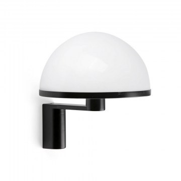 Φωτιστικό Τοίχου Dome 29910 E27 25,3x25,1cm Satin Black-Gloss White Faro Barcelona