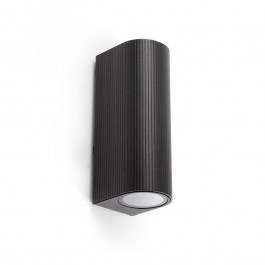 Φωτιστικό Τοίχου Estela 70327 2xGU10 8x6,4x18cm Black Faro Barcelona BLACK