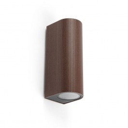 Φωτιστικό Τοίχου Estela 70329 2xGU10 8x6,4x18cm Brown Rust Faro Barcelona BROWN