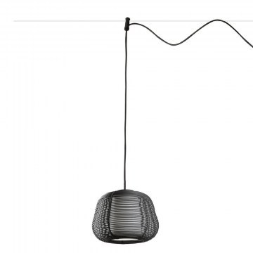 Φωτιστικό Οροφής Κρεμαστό Narita 72121 E27 27,9x27,9cm Black Faro Barcelona