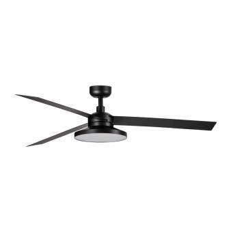 Ανεμιστήρας Οροφής Με Φως Cruiser Tak L 342912W 2700K 1853lm D132cm Black Faro Barcelona