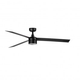 Ανεμιστήρας Οροφής Με Φως Cruiser Tek L 342913C 4000K 798lm D132cm Black Faro Barcelona BLACK