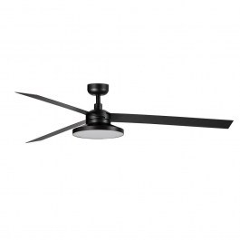 Ceiling Fan With Light Cruiser Tak XL 342932N 3000K 1900lm D160cm Black Faro Barcelona BLACK