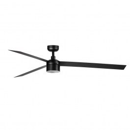 Ceiling Fan With Light Cruiser Tek XL 342933N 3000K 774lm D160cm Black Faro Barcelona BLACK
