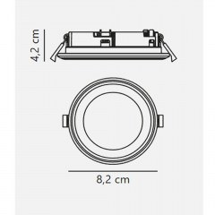 Recessed Ceiling Spot Elkton 8 47520101 2700 350lm IP20 8,2x4,2cm White Nordlux
