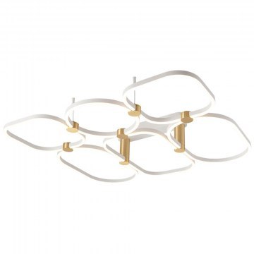 Ceiling Lamp 2646 90,5x80,5x18cm Dim Led 6210lm 96W 3000K White-Gold