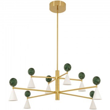 Pendant Lamp 26114 112x140cm Dim Led 2729-2924lm 59W 2700-3000K Marble Green-Gold