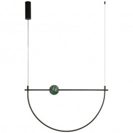 Pendant Lamp 26103 97x253cm Dim Led 1416-1524lm 32W 2700-3000K Marble Green-Black BLACK