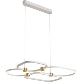 Φωτιστικό Οροφής 2648 80,5x60,5x217cm Dim Led 1800lm 48W 3000K White-Gold WHITE