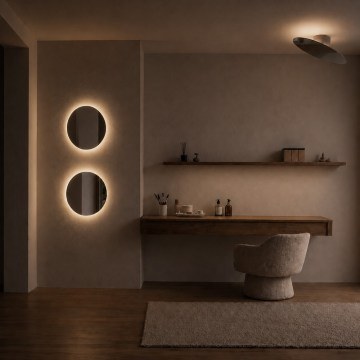 Καθρέπτης Τοίχου Με Φως Led 2667 40x10,5x40cm White
