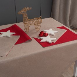 Καρέ Χριστουγεννιάτικο CD01 Beige Palamaiki BEIGE