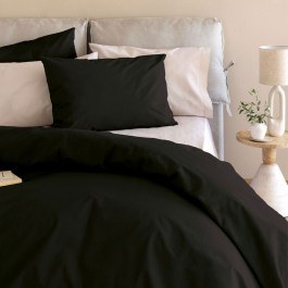Bed Sheet Etoile/2 Fitted Jet Black Palamaiki BLACK