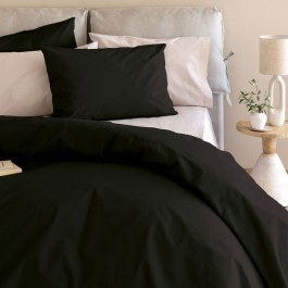 Bed Sheets Etoile/2 Fitted (Set 4pcs) Jet Black Palamaiki BLACK