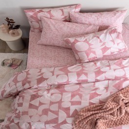 Παπλωματοθήκη FL6289 (Σετ 2τμχ) Rose Palamaiki ROSE