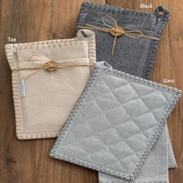 Kitchen Towel MH1300 Με Πιάστρα (Set 2pcs) Tan Palamaiki TAN