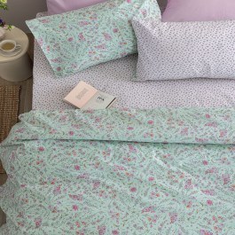 Σεντόνια FL6304 Με Λάστιχο (Σετ 3τμχ) Mint Palamaiki MINT