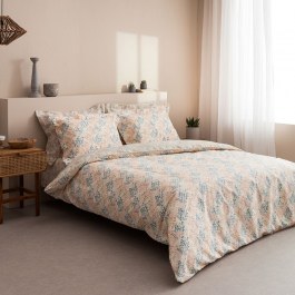 Σεντόνια Lydia-1 (Σετ 4τμχ) Blue-Beige Vesta Home BLUE-BEIGE