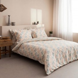 Παπλωματοθήκη Lydia-1 (Σετ 3τμχ) Blue-Beige Vesta Home Blue-Beige