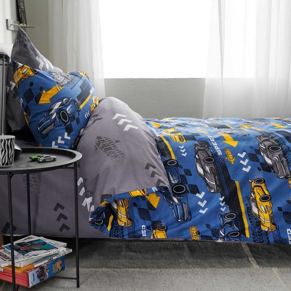 Σεντόνια Παιδικά Race (Σετ 3τμχ) Blue Vesta Home