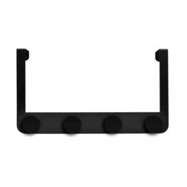 Κρεμάστρα Πόρτας 4 Θέσεων 05223.001 20cm Matte Black BLACK