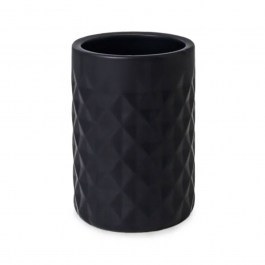 Toothbrush Holder Texas 03076.003 8x11cm Black BLACK