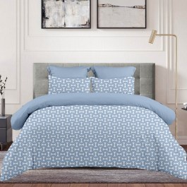 Σεντόνι Luna Με Λάστιχο Blue Astron BLUE