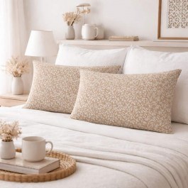 Μαξιλαροθήκες Emelia (Σετ 2τμχ) Beige Astron BEIGE
