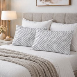 Μαξιλαροθήκες Ariel (Σετ 2τμχ) Grey Astron GREY