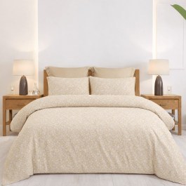 Σεντόνια Emily Με Λάστιχο (Σετ 4τμχ) Beige Astron BEIGE