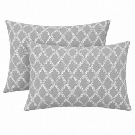 Lucia Pillowcases (Set of 2) Grey Astron GREY