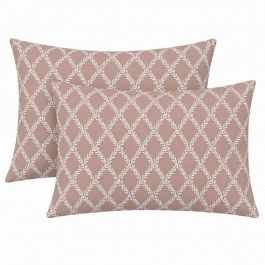 Lucia Pillowcases (Set of 2) Chocolate Astron CHOCOLATE