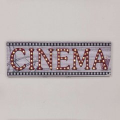 Frame Cinema With Led XC161656S 147-26-014 30x1,8x90cm Grey-Red
