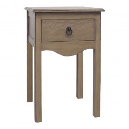 Side Table With Drawer Classic 270-00-054 40x40x61cm Natural NATURAL