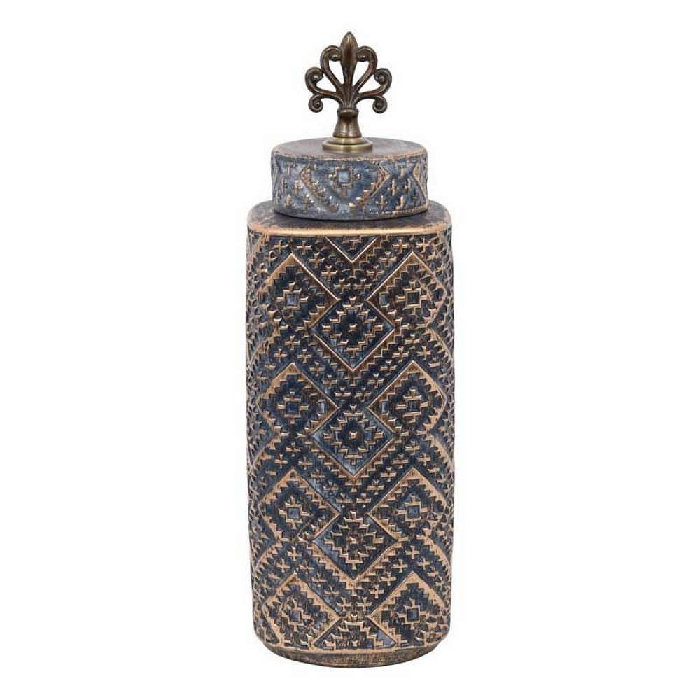 Βάζο Κεραμικό 08-122-191 14x14x45cm Grey-Bronze
