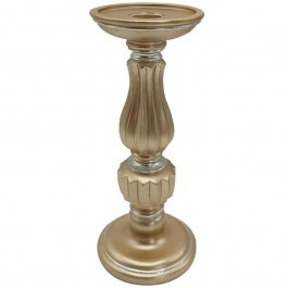 Candlestick 279-222-182 11x11x25,5cm Gold GOLD