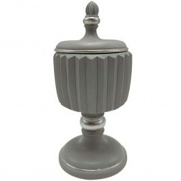 Fountain With Lid 279-222-179 9,5x9,5x22cm Silver SILVER