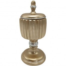Fountain With Lid 279-222-178 9,5x9,5x22cm Gold GOLD
