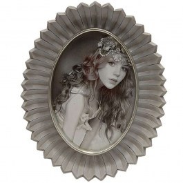 Photo Frame Oval 279-222-175 10x15cm Silver SILVER