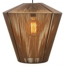 Ceiling Lamp Cord 835-123-185 40x40cm 1xE27 Brown BROWN