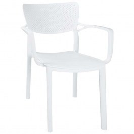 Armchair Bellini 824-123-009 54,5x53x84cm White WHITE