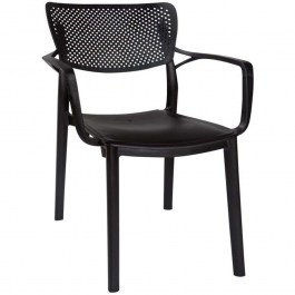 Armchair Bellini 824-123-007 54,5x53x84cm Black BLACK