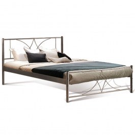 Bed Diagoras (For Mattress 110x200) 827-00-037 118x208x86cm Brown BROWN