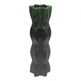 Ceramic Candlestick 003-223-087 14,5x14x46,5cm Grey-Green GREY-GREEN