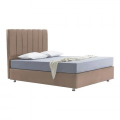 Semi-Double Bed With Storage Space Elina 828-222-160 120x200cm Beige