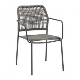 Καρέκλα Κήπου Leana 0044-124-002 56x59x80cm Grey GREY