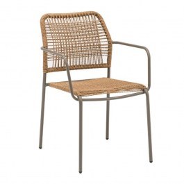 Καρέκλα Κήπου Leana 0044-124-003 56x59x80cm Brown BROWN