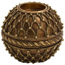 Candlestick 279-124-240 9x9x9cm Gold GOLD